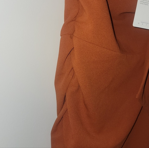 NWT Burnt Orange Formal Bodycon Dress - Picture 7 of 8